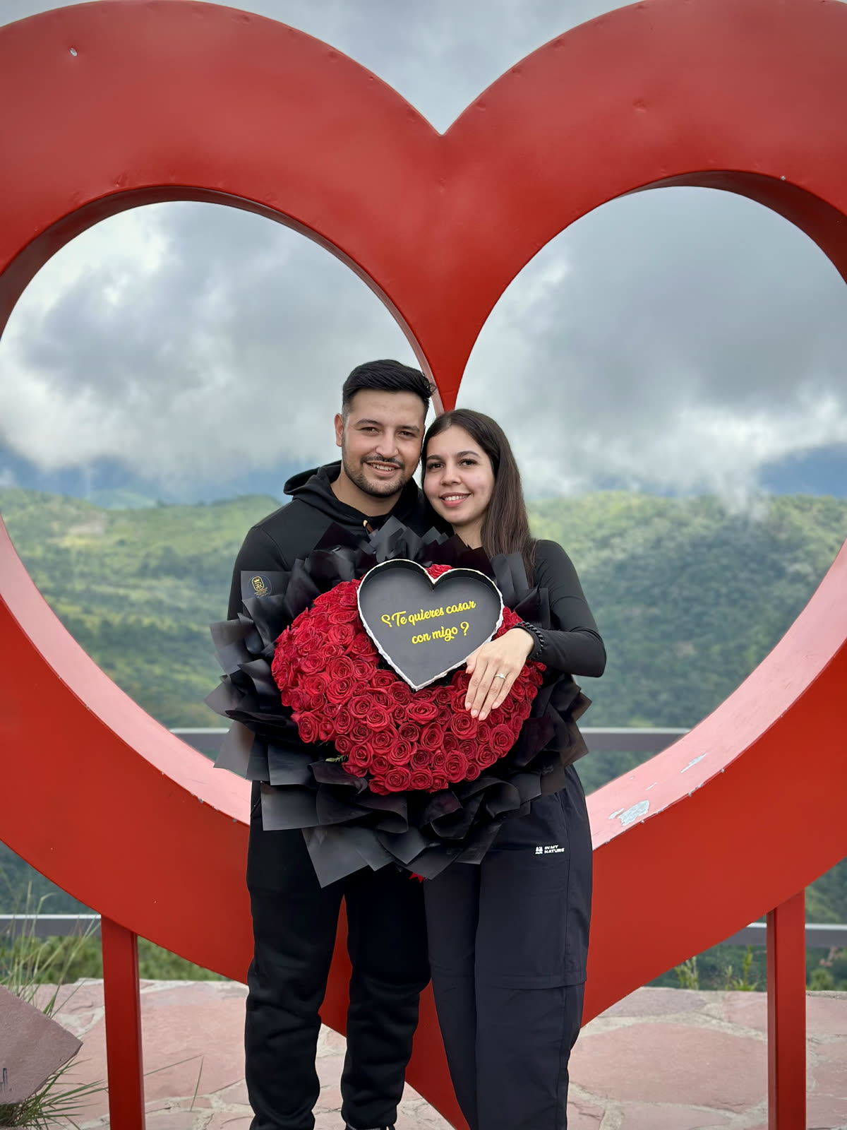 Tania y Manuel en el mirador